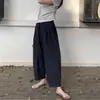 [Pantalones Balloon BoBo] Pantalones Coreanos Balloon Bobo Versátiles Ajustados que Cubren la Carne de Nueve Puntos Pantalones Casuales Transpirables para Mujer