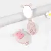 Espejo Peine de Dibujos Animados Lindo Integrado Tapa abatible Portátil Mini Airbag Plegable Peine Espejo Dos en Uno Venta al por Mayor