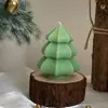 Velas aromáticas decorativas con ambiente navideño transfronterizo, adornos de regalo con forma de árbol de Navidad, velas aromáticas hechas a mano al por mayor