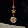 Cordón para Teléfono Móvil Original Tejido a Mano Ocho Santos Patronos 1.5 Thangka Pintado en Oro Colgante para Teléfono Móvil Colgante para Bolso Unidad USB