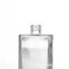 Botella de perfume de vidrio de 30 ml, botella vacía recargable de vidrio para perfume de alta gama, botella de spray cosmético transparente de fondo grueso de 15 ml