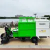 Barredora eléctrica recolectora de hojas para parques y áreas escénicas, barredora eléctrica automática para limpieza de hojas municipales con trituración automática