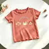 Camiseta de Manga Corta de Verano 2026 para Niñas de Amazon, Camiseta Básica de Media Manga de Seda Helada para Niños, Top Elegante para Bebé