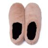 Zapatos de Cordero y Edamame para Mujer en Otoño e Invierno Estilo Nuevo Zapatos Peludos Perezosos de Una Pierna con Suela Trbottomy para Mujeres Embarazadas Pantuflas de Algodón con Forro de Felpa