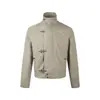 Hebilla de Avión Vintage Estilo Americano Chaqueta de Solapa para Hombres y Mujeres, Abrigo de Trabajo Corto Ancho Retro Vintage Americano de Primavera y Otoño