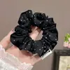 Goma para el pelo extragrande de estilo coreano de alta resistencia, coletero estilo perezoso para niñas, banda elástica para el pelo de alta gama