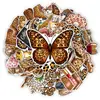 Adesivos de compra direta transfronteiriça, adesivos estilo estampa de leopardo vintage, decorações criativas e personalizadas da moda para planners, capas de celular e garrafas de água