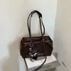 Bolsa de ombro de grande capacidade para mulheres, novo estilo transfronteiriço 2026, bolsa de axila simples estilo coreano, bolsa de mão para mulheres