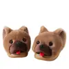 Pantuflas de Peluche Cerradas Lindas para Mujer para Otoño e Invierno, Suela Gruesa, Antideslizantes, Cálidas y Suaves para Interiores
