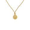 Nuevo Colgante de Brújula Giratoria Incrustado de Diamantes Estilo Chino para Mujer Collar de Oro de Arena Vietnamita Joyería Retro Estilo Palacio de Larga Duración