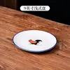 Plato de porcelana azul y blanco, plato rectangular para rollos de fideos de arroz, plato de cerámica para arroz para el hogar, plato para saltear, plato para cocinar al vapor, plato mariposa, plato hondo, plato plano