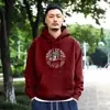 Moletom Masculino Camuflado Estampado Grosso Quente Solto com Capuz Novo Tendência Versátil para Outono