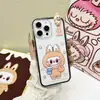 Funda de Teléfono Móvil Estéreo de Muñeco Cartoon Labubu Adecuada para Iphone16Promax/15/14 Anticaídas