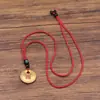 Directamente del fabricante: Nuevo Colgante de Paz y Felicidad Estilo Chino con el Carácter '', Cordón Trenzado con Patrón de Nubes, Cadena para Clavícula en Forma de Lingote, Accesorio Tradicional Chino para Mujer