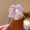 Elegante Pinza para el Cabello para Mujer, Pinza Retorcida de Alta Gama para la Parte Posterior de la Cabeza, Pasador Floral, Accesorio para el Cabello, Pinza de Pato, Pasador