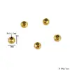 Aço Inoxidável Cor Dourado 18K Conserva Cor Contas Facetadas Acessórios DIY Feitos à Mão Contas de Posicionamento Contas Soltas Pulseira Colar Acessórios de Contas Espaçadoras