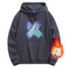 Sudadera con capucha gruesa forrada de forro polar para hombre, estilo coreano, sudadera deportiva con capucha de moda para hombre, abrigo para estudiante para hombre-30HM3617