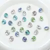Dongzhou Producto Nuevo Corte Calidoscopio de Diamante Redondo 8mm Plata Real Galvanizada Cristal Artificial Súper Brillante Diamante Accesorios para Joyería DIY Circonita de Imitación