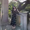 Vestido Floral com Mangas Leves para Mulheres, Novo Estilo Tendência Verão 2026, Vestido Longo Elegante Estilo Francês para Férias na Praia
