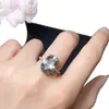 ¡Anillo de Cristal Verde Natural! ¡Cristal Limpio! ¡Fuego Súper Fuerte! Especificaciones de Piedra Suelta 10*14mm