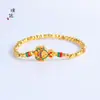 2023 Nova Pulseira Brilhante Coelho Azul Queimado Didi Este Ano do Coelho Ping An Joy Transfer Beads Casal