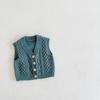 Cárdigan Versátil para Bebé 2026 para Niños y Niñas, 0-2 Años, Suéter Tejido de Hilo de Algodón, Chaleco Chaqueta con Forma de Diamante, Color Sólido