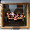 2027 Feliz Año Nuevo Calcomanías de Colores para Ventanas Pegatinas Electrostáticas para Puertas de Vidrio Decoración del Festival de Primavera de Año Nuevo Calcomanías para Ventanas de Centro Comercial Ambiente