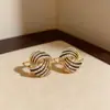 Brincos de Agulha de Prata 925 com Listra Preta e Design Totalmente em Diamante, Estilo Novo Tendência e Único, Popular Online, Exquisitos e Estilosos