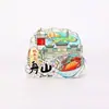 Ímãs de Geladeira de Cidade em Acrílico, Ímãs de Geladeira Estilo Chinês Original, Ímãs Decorativos de Presente, Artesanato Cultural e Criativo, Lembranças de Viagem