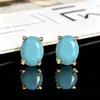 Brincos Coloridos de Zircônia da Moda Versáteis Yanbai para Mulheres, Brincos de Luxo Leve Europeus e Americanos com Design de Ponta, Brincos Elegantes
