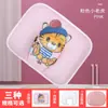 Almohada de Dibujos Animados para Bebé en Stock, Soporta la Forma de la Cabeza del Bebé, Almohada de Dibujos Animados de Algodón Transpirable para Recién Nacidos, Transpirable y Desmontable