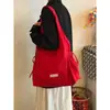 Bolsa Tote Feminina Estilo Coreano com Cadarço e Grande Capacidade, Nova Bolsa de Ombro com Laço, Bolsa Colete Versátil para o Dia a Dia