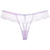 Ropa interior sexy de encaje transparente hueca divertida deportiva de cintura baja sin costuras para mujer tanga