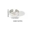 Anillos de Acero Inoxidable Geométricos Simples Estilo Europeo y Americano de Venta Caliente Transfronteriza, Joyería Versátil de Personalidad de Nicho de Lujo Ligero, Al por Mayor en Stock