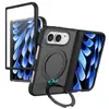 Aplicable a funda de teléfono iPhone duo cola magnética soporte de rotación 360 eje central magnético funda protectora plegable Apple