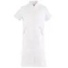 Roupa de trabalho para amamentação em poliéster-algodão, conjunto dividido, jaleco branco, médico, hospital, salão de beleza, farmácia, dentista, gola V, roupas de enfermeira