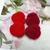 3.0 Grande flocado rosa corazón de flocado rosa accesorios acrílicos DIY pendientes pasador material para funda de teléfono venta al por mayor