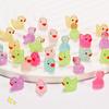 Pato Luminoso Pequeño Coche Adornos Pequeños Luminosos Lindo Resina Creativo Hecho a Mano DIY Regalo Baratijas Luminosas