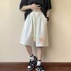Pantalones de Pareja para Hombre y Mujer Diseño de Nicho Verano Pantalones de Estudiante Sueltos Rectos Pierna Ancha Shorts Pantalones Deportivos Casuales