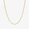 Colar Redondo de Osso de Cobra em Aço Inoxidável Europeu e Americano Corrente de Clavícula Dourada Galvanizada 18k Pulseira Despojada de Luxo Leve Conjunto de Tornozeleira Joias