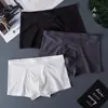 Roupa Íntima Masculina Nova de Seda Gelada de Verão Boxer Masculino Fino Sem Marcas Boxer Respirável para Jovens