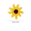 Flores Sueltas Más Vendidas Transfronterizas en Stock Cabeza de Margarita Pequeña Simulada Flor de Girasol Cabezas de Flores de Seda para Manualidades Accesorios para el Cabello Flores de Girasol