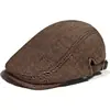 Gorro Caliente de Terciopelo Engrosado, Boina de Espiga a la Moda, Gorro de Otoño e Invierno para Hombre, Gorra de Béisbol Casual, Gorro para Personas Mayores