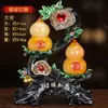Adornos de Calabaza Ruyi Folu Chino de Resina Imitación Jade Decoración para Casa Nueva Sala de Estar Gabinete de Vino Artesanía Regalo Venta al por Mayor