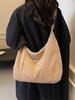 Bolso Dumpling Ins Bolso Cruzado Bolso Simple para Estudiante Trabajo Viajero Bolso Grande Bolso de Hombro Casual de Gran Capacidad para Mujer Otoño e Invierno