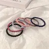 Anillo Sencillo Básico Estilo Coreano para el Cabello Banda Elástica Alta para el Cabello de Adulto Base Banda Elástica de Goma Cuerda para el Cabello Adorno para la Cabeza Cubierta de Cuero Adorno para la Cabeza
