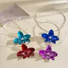 Pendientes y collar floral con incrustaciones de diamantes transfronterizos europeos y americanos, cadena de clavícula dulce exquisita vintage, joyería de lujo ligero de alta gama