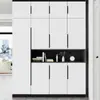 Puxador de Porta de Roupeiro Estendido de Altura Total Preto e Dourado Invisível, Puxador de Porta Moderno Minimalista de High-End com Vedação de Borda de Armário