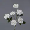 Seis Cabeças 8cm Rosa Salão de Casamento Corredor Arranjo de Flores Decoração Flor de Seda Casa Hotel Conjunto Flor Artificial Fabricante Atacado