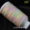 Hilo de Algodón Teñido por Sección Retorcido a Mano con Color Gradiente Cielo Estrellado de Xizang Dorado Cuerda para Colgante Pulsera Collar Tejido a Mano DIY Juguete